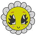 Free embroidery design: 	Cute daisy	