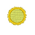Free embroidery design: 	Sun - mini	